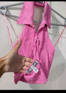 Pink Halter Top