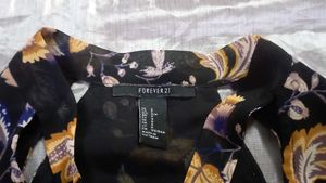 Forever 21 Large Lined Chiffon Floral Print Dressy