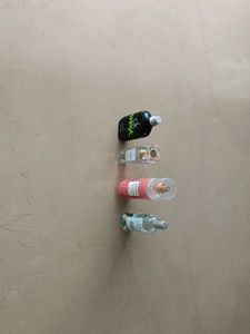 Empty perfume bottles of different brands
