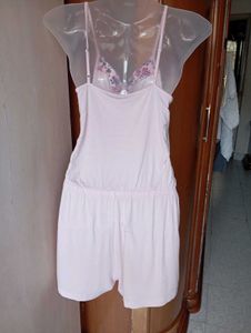 pink playsuit
