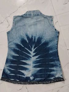Vintage Denim Sleeveless Top