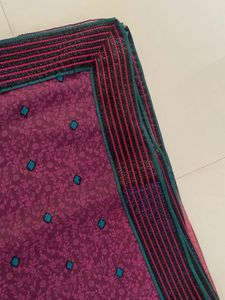 Purple Printed Saree