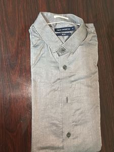 FCUK shirt Men&#39;s Gray Long Sleeve
