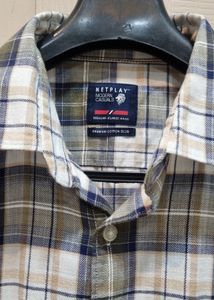 Checked Button-Down Shirt