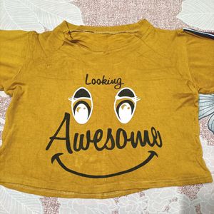 Long Sleeves Crop Top