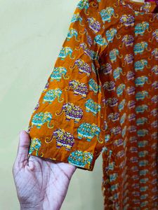 Elephant Print Kurta
