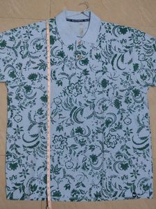 NU EARTH Men&#39;s Printed Polo Neck T-shirt