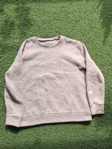 Heathered Gray Pullover Sweater L Size