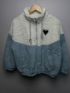 Cozy Two-Tone Teddy Fleece Jacket