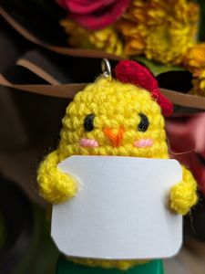 Crochet Chicken Keychain