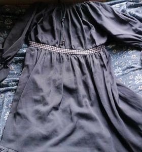 Gray Boho Dress
