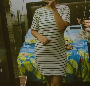 Striped T-Shirt Dress