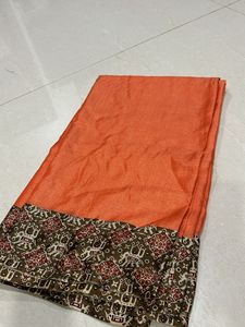 Silk Saree with Traditional Border