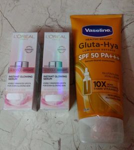 2 Face Serum 1 Suncream