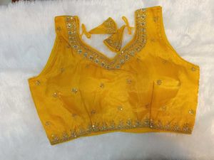 Yellow Embellished Blouse
