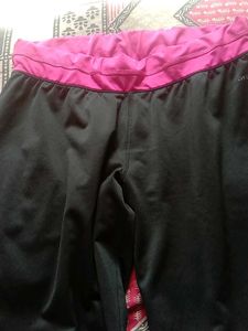 Black Cropped Athletic Pants