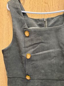 Cute Button Detail Dress