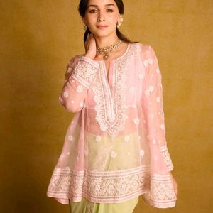 Alia Bhatt Inspired Heavy Sharara Pure Zari Work