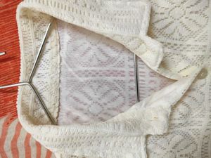 Off White Lace Shirt Top