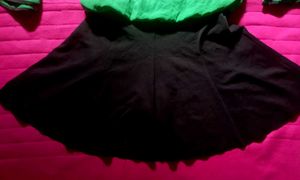H-Z-H-S Fashion:Vintage Green &amp; Black Dress