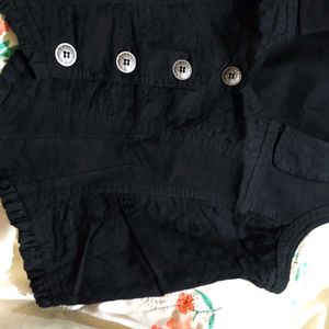 Vintage Black Denim Vest 🖤