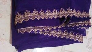 New Saree Purple