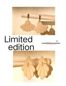 Beige Earrings Set Of 2