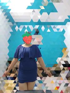 Blue Bodycon Mini Dress