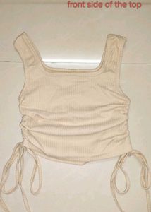 COMBO OFFER Ribbed Drawstring Tank Top &amp; a baby te