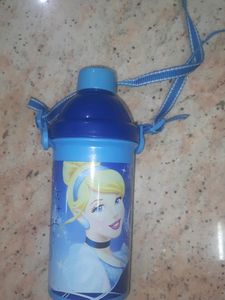Unused Cinderella Water Bottle Blue