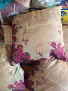 Set of 5 Diwali Theme Floral Cushions with Covers