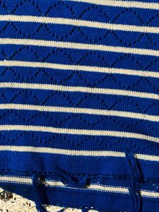 Striped Knit Scarf