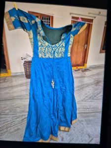 Elegant Blue &amp; Gold gown