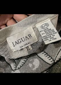 Jaguar Oversized glitter Animal Print Long Sleeve