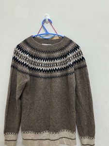 Patterned Knit Sweater