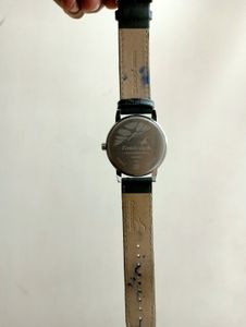 Fastrack Men Analog Leather Strap Watch