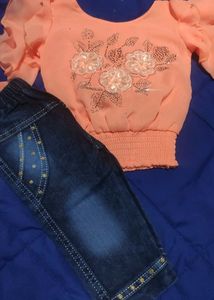 Baby Girl Top And Jeans