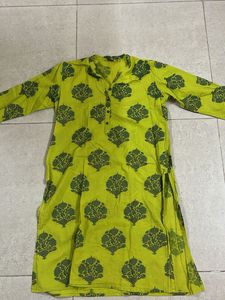 SAPTARANG green printed Kurta 💚