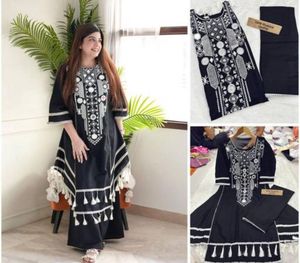 ELEGANT BLACK KURTA SET FOR WOMEN AND GIRLS