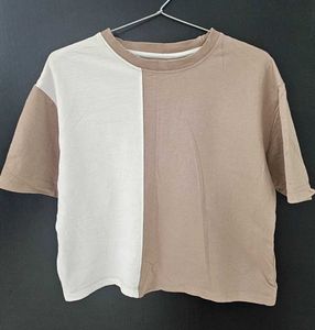 Two-Tone Casual T-Shirt