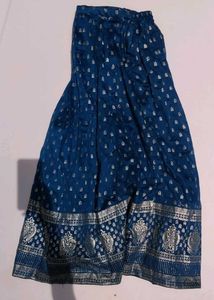 Elegant Blue Ethnic Skirt