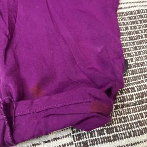 Purple Buttoned Top