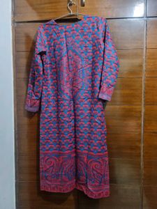 Elegant Blue &amp; Red Kurta Set Of 3