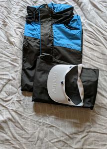 Stylish Blue & Black Raincoat