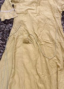 W Embroidered Yellow Kurta