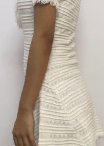 White Chanel Coded Dress