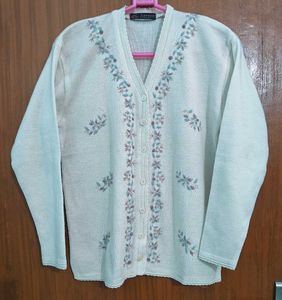 Floral Cardigan Sweater