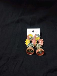 Colorful Jhumka Earrings