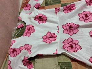 Floral Print Anarkali Dress