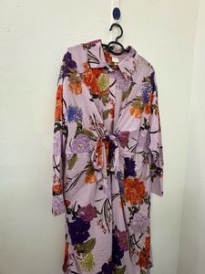 H&amp;M Floral Shirt Dress